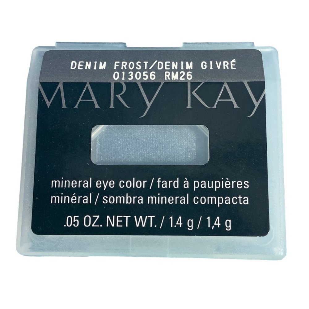 Mary Kay Mineral Eye Color Eyeshadow Denim‎ Frost .05 oz Long Lasting NEW Blue